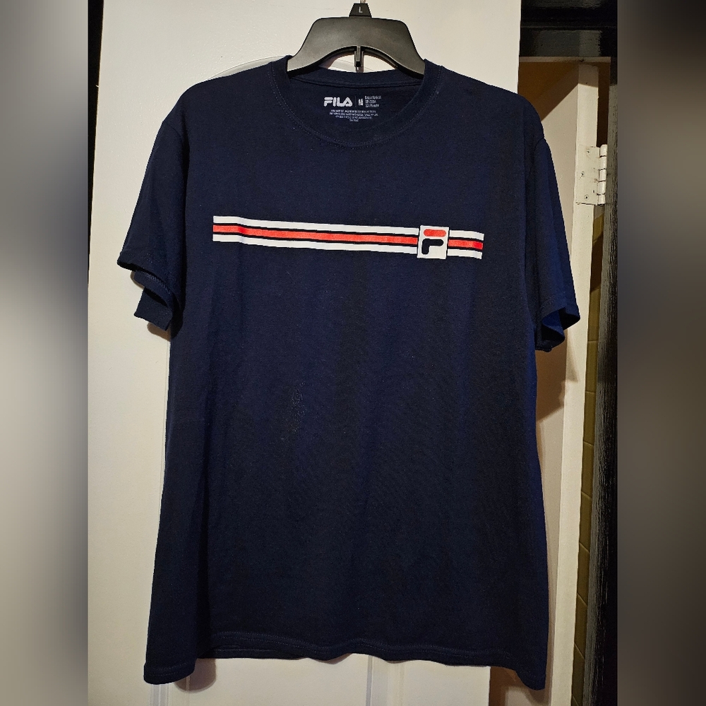 Fila Men's Basic Logo Short Sleeve T- shirt